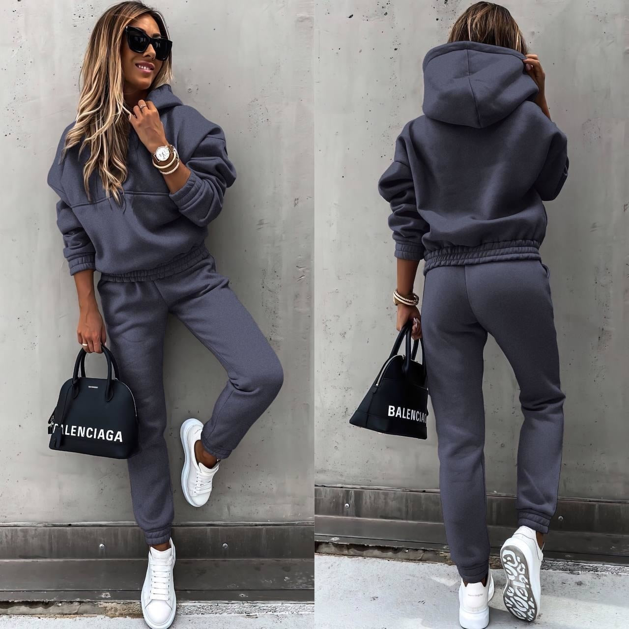 Pantalones y Sudadera de Invierno Conjunto Cálido