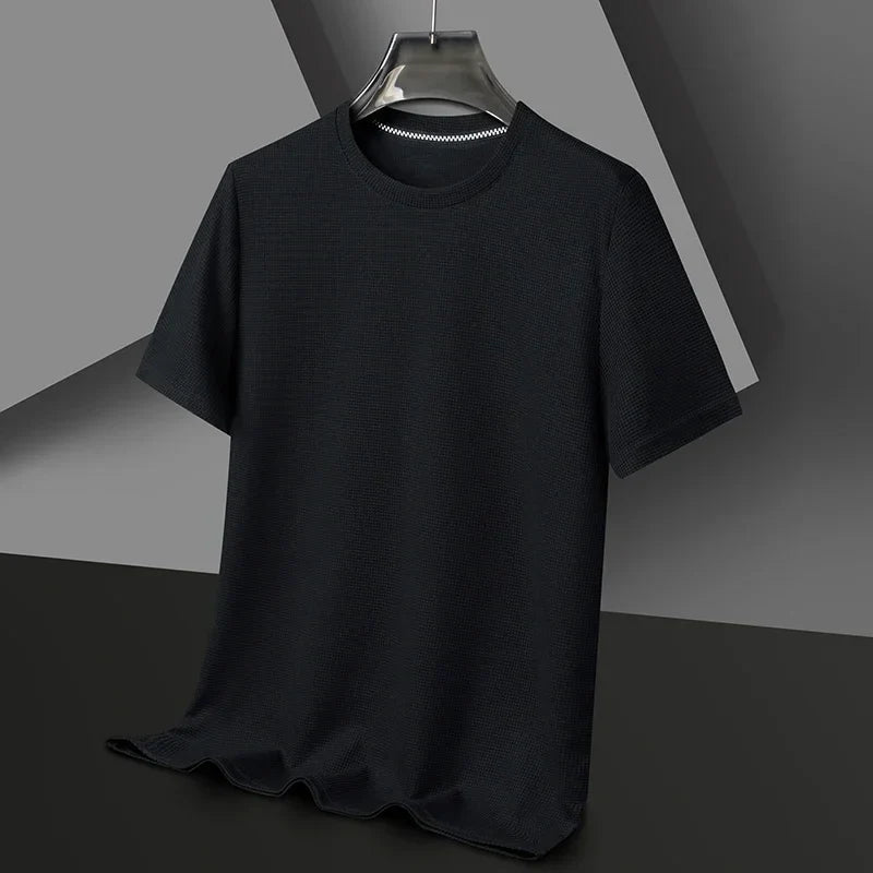 Camiseta Hombre Manga Corta Texturizada