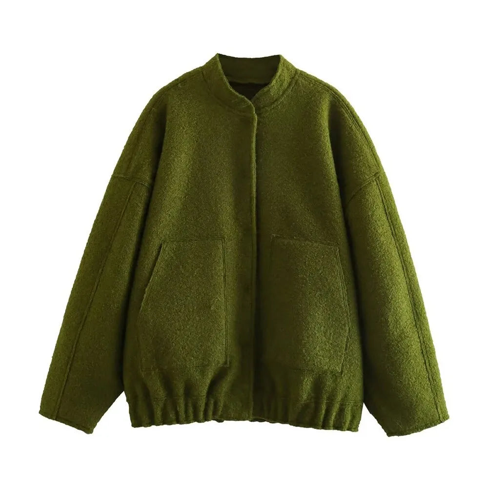 Chaqueta bomber amplia casual