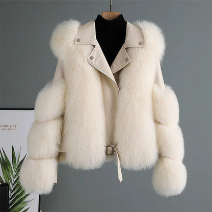 Chaqueta Cuero Invierno Piel Genuina