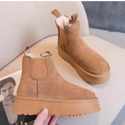 Botas Cuero Pelo Interior Cálido Edición Especial - Vestiria