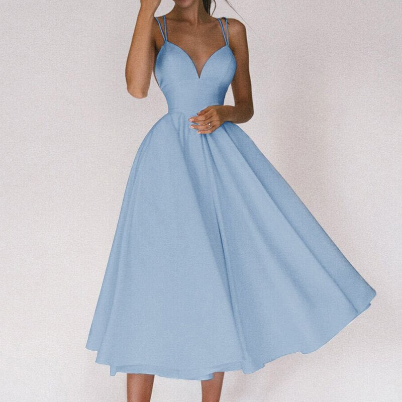 Vestido Ligero con Cuello en V