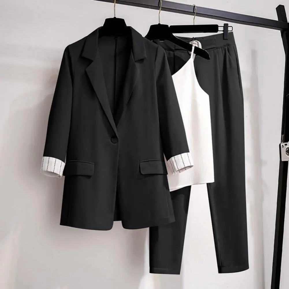 Traje Chaqueta Mujer 3 Piezas Clásico