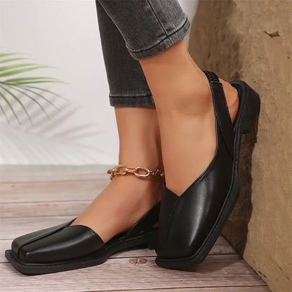Zapato Bailarina Puntera Cuadrada Clásico