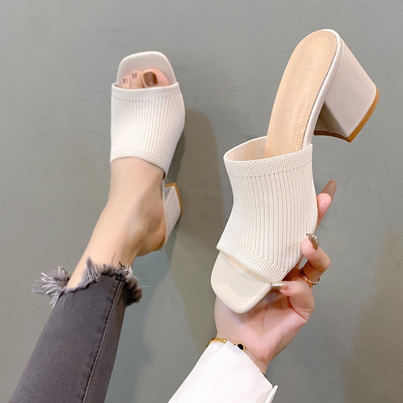 Zapatillas Tacón Alto Mujer
