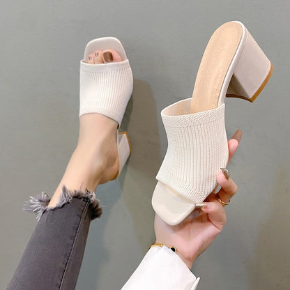 Zapatillas Tacón Alto Mujer