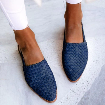 Zapatos Bailarinas Trenzadas Invierno Mujer