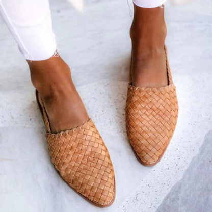Zapatos Bailarinas Trenzadas Invierno Mujer