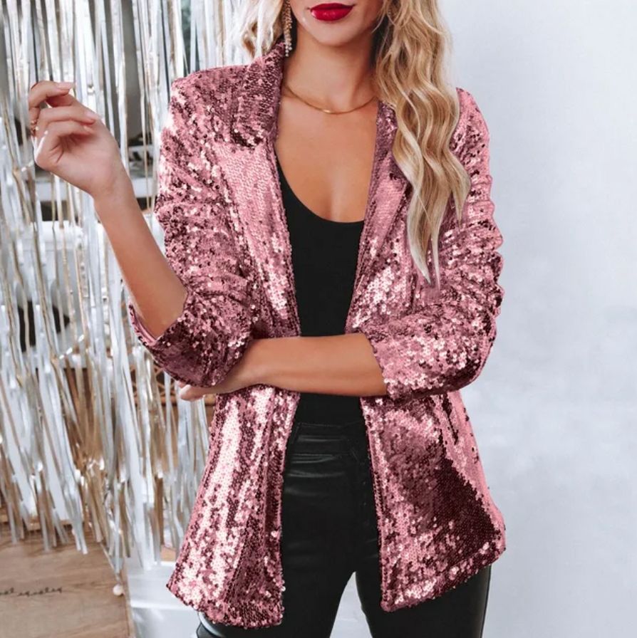 Chaquetilla Lentejuelas Glamurosa Mujer