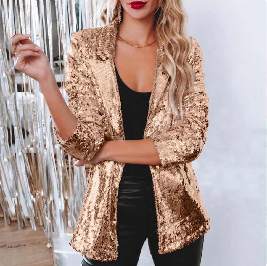 Chaquetilla Lentejuelas Glamurosa Mujer