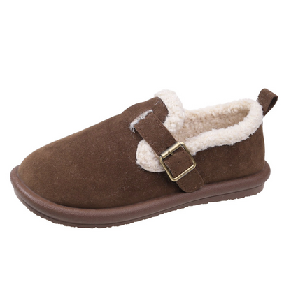 Mocasines Mujer Comodidad Piel Hebilla