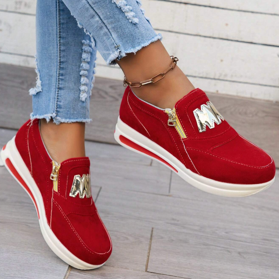 Zapatillas de plataforma cómodas mujer alto