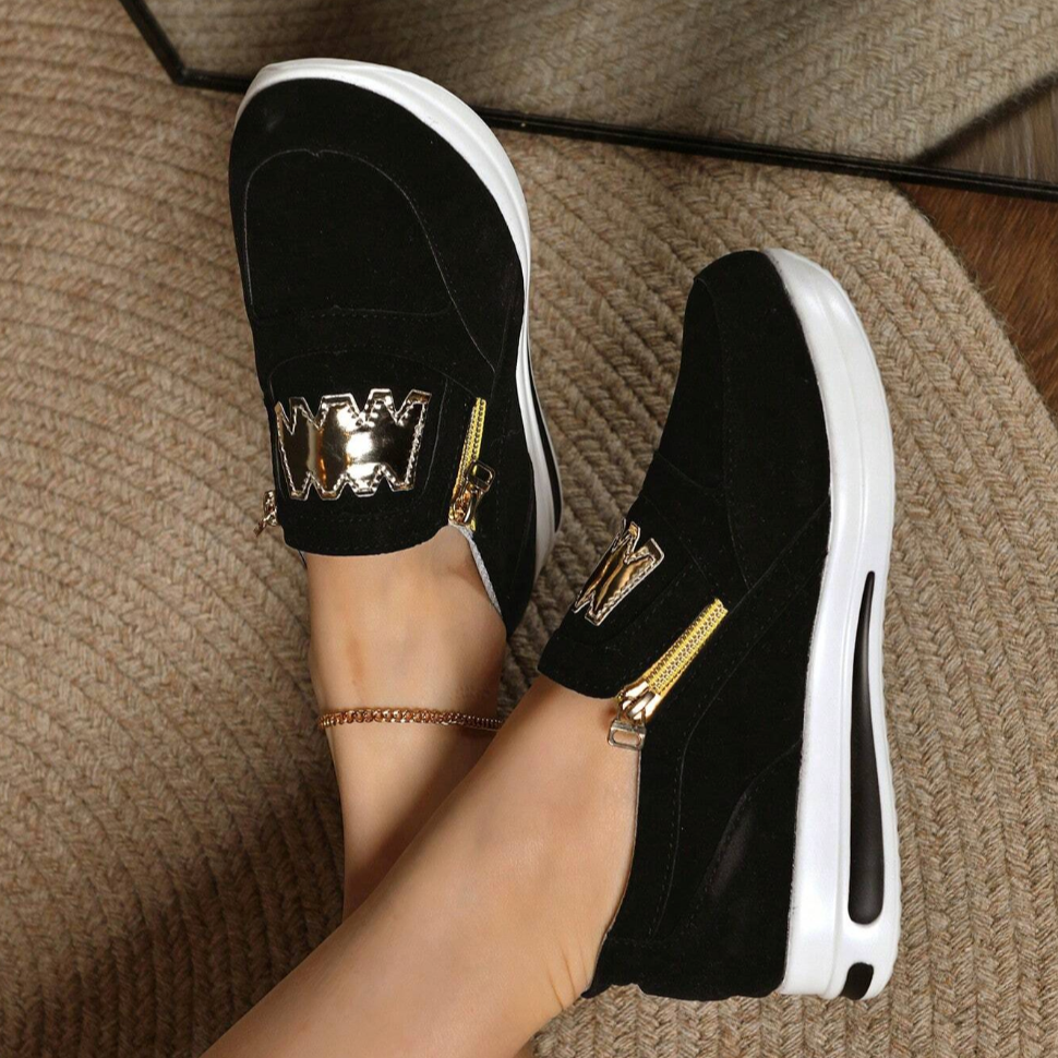 Zapatillas de plataforma cómodas mujer alto