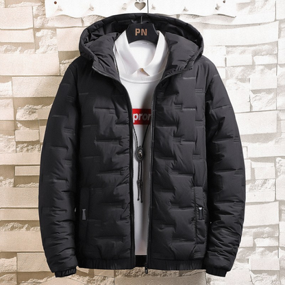 Chaqueta Acolchada Hombre Abultada con Capucha