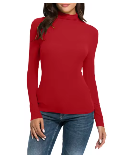 Suéter Mujer Cuello Alto Ajustado Elegante
