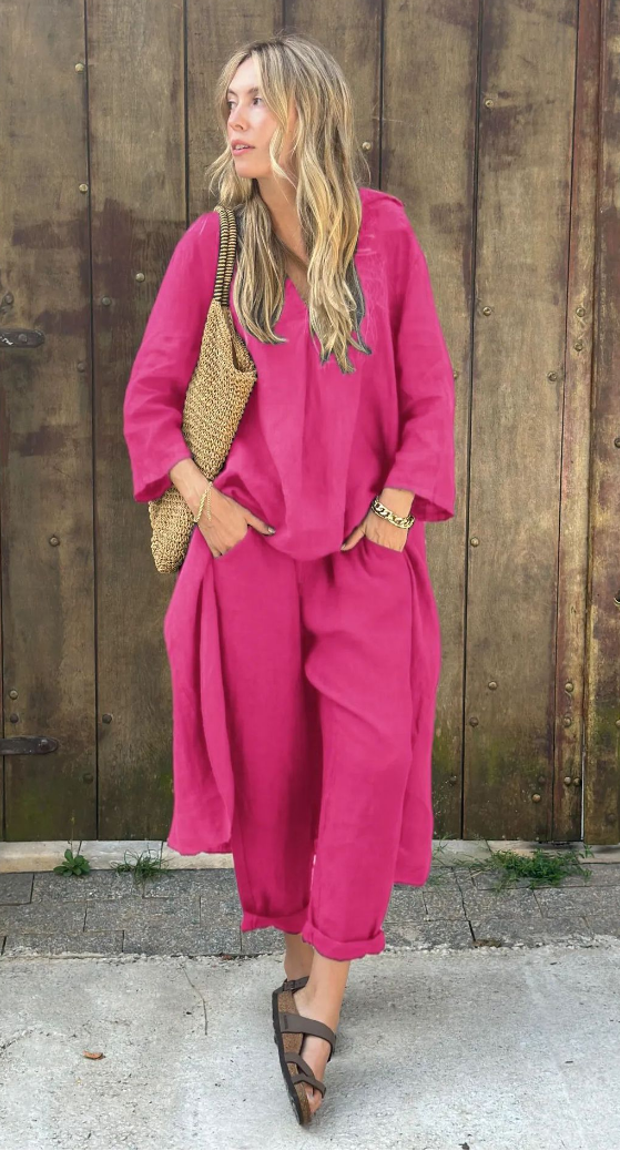 Traje de verano ligero de 2 piezas