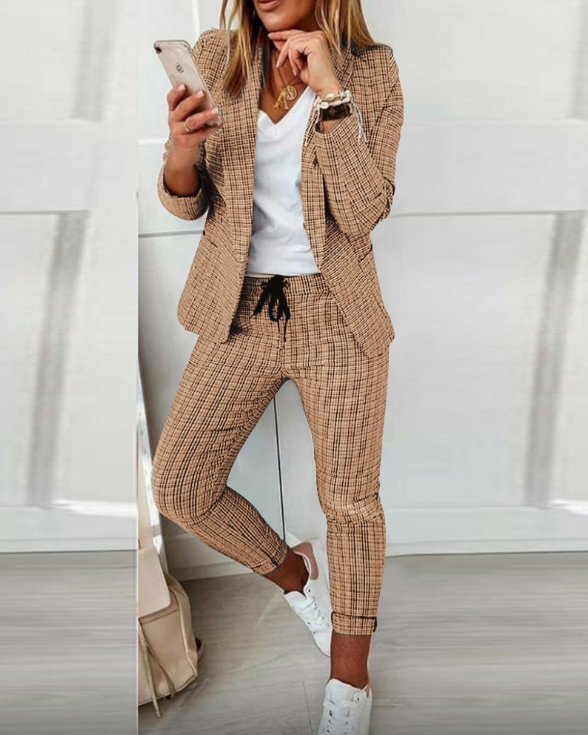 Traje de dos piezas femenino elegante ROZA