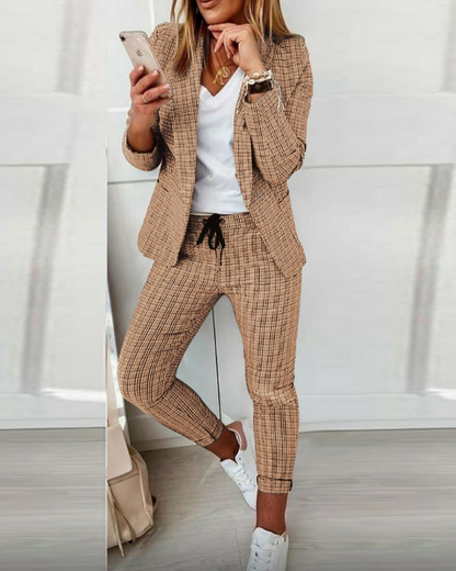 Traje de dos piezas femenino elegante ROZA