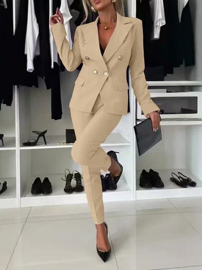 Traje chaqueta mujer elegante rosa