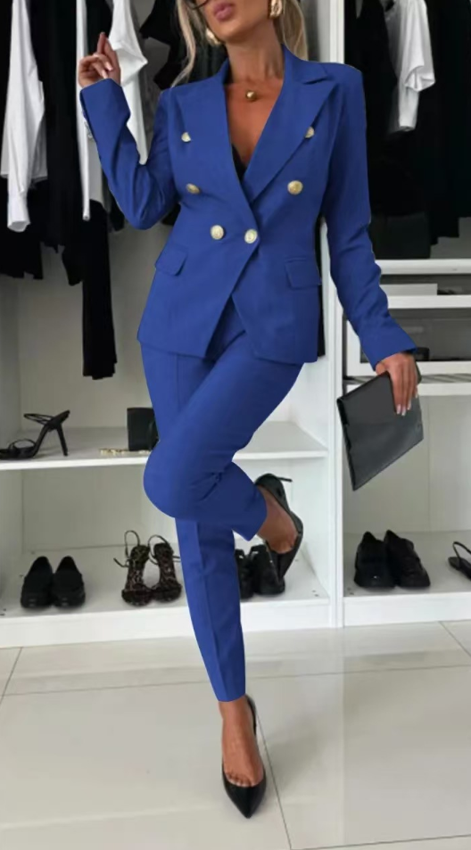 Traje chaqueta mujer elegante rosa