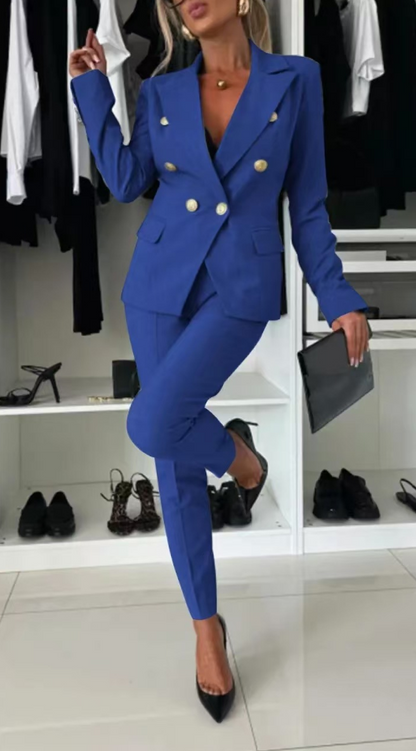 Traje chaqueta mujer elegante rosa