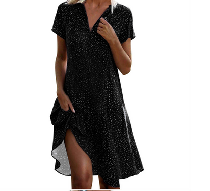 Vestido Midi Lunares Elegante Fienna