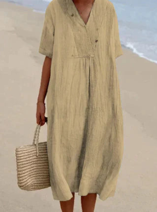 Vestido Lino Fresco y Ligero