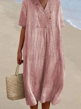 Vestido Lino Fresco y Ligero