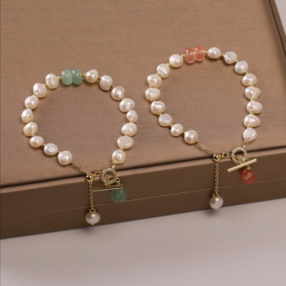 Pulsera de perlas frescas de moda