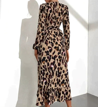 Vestido Escote en V Elegante Mujer