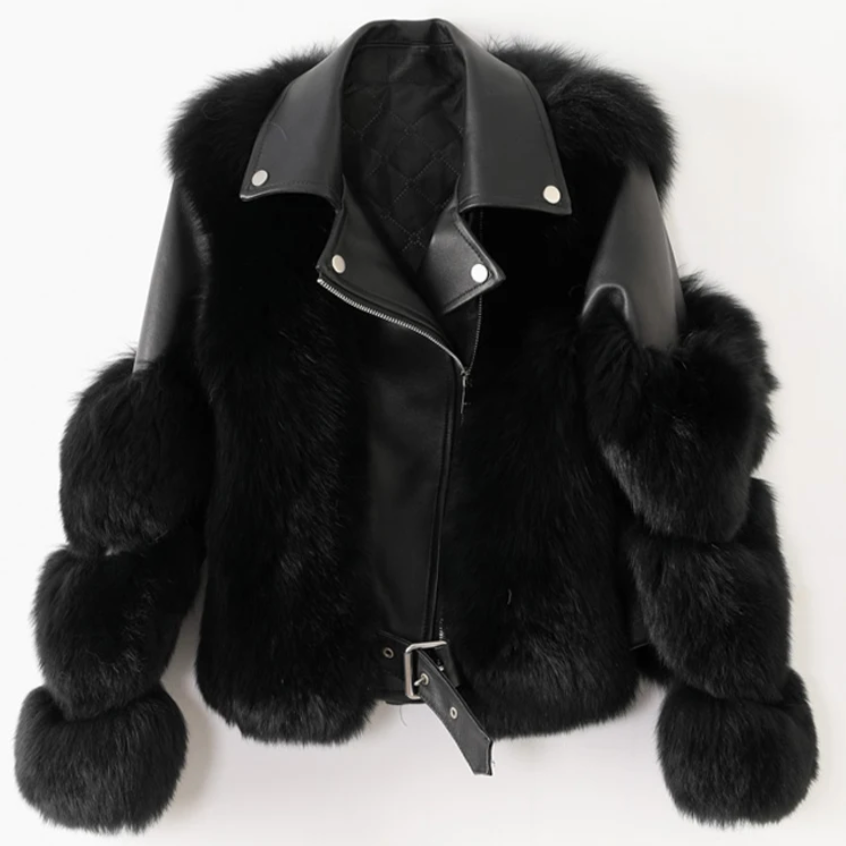 Chaqueta Cuero Invierno Piel Genuina