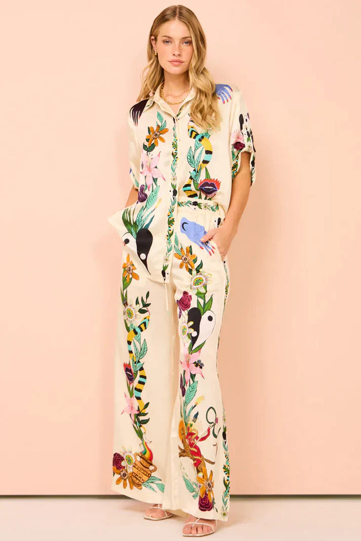 Conjunto Floral Mujer Estilo - Vestiria