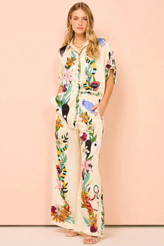 Conjunto Floral Mujer Estilo - Vestiria