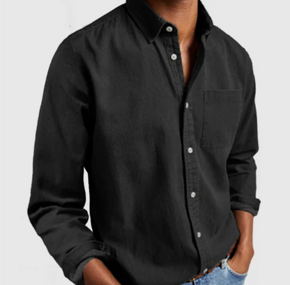 Camisa Hombre Clásica Con Botones