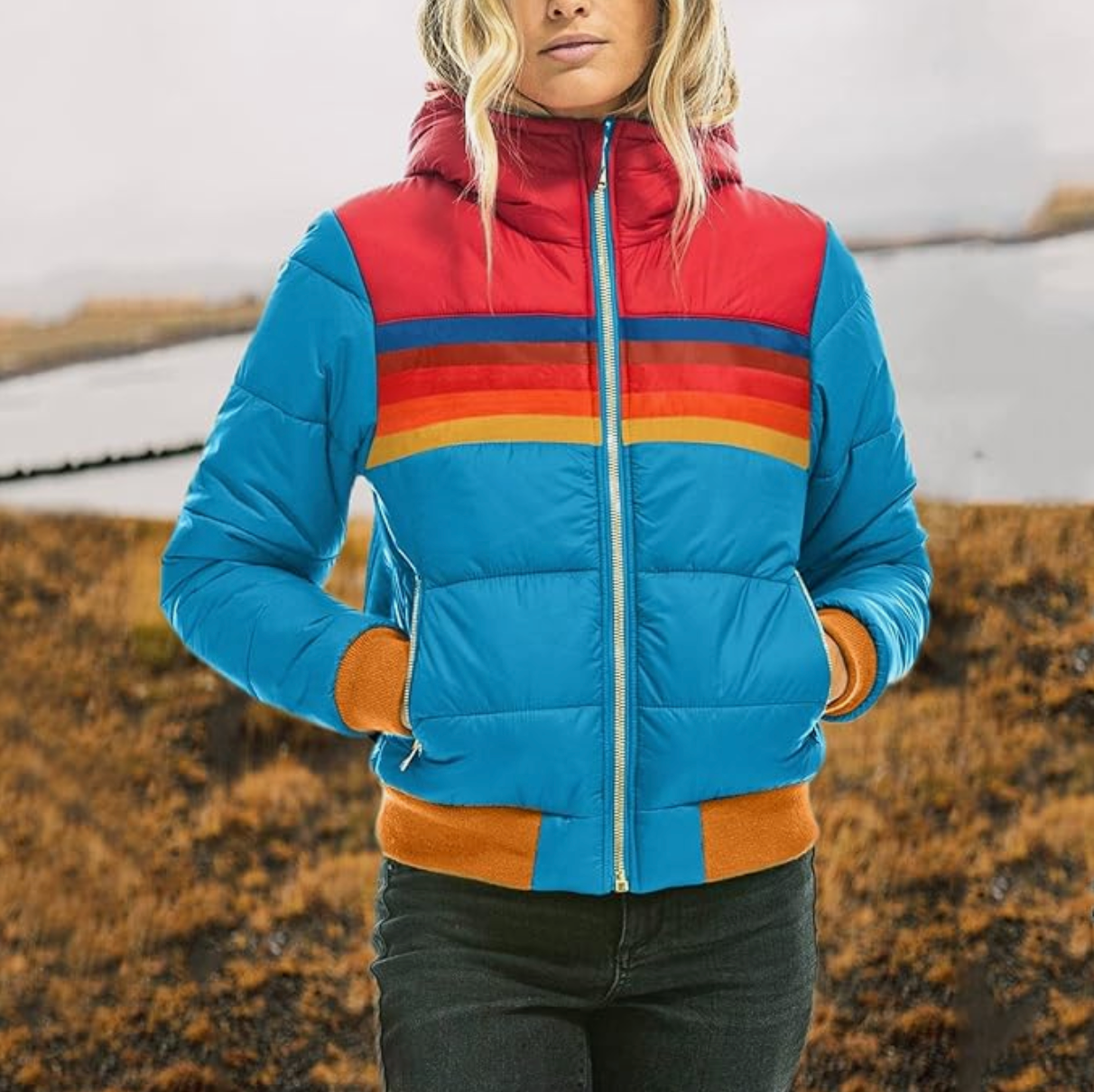 Chaquetón Mujer Clásico Confortable
