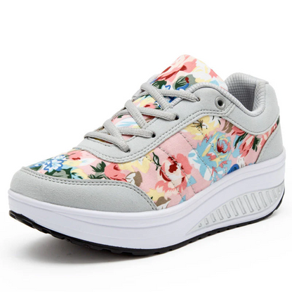 Sandalias de Verano Lona Florales Mujer