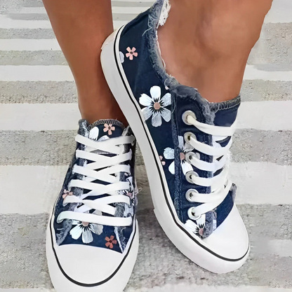 Zapatillas Mujer Deportivas Estampado Floral Modernas