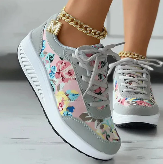 Sandalias de Verano Lona Florales Mujer - Vestiria