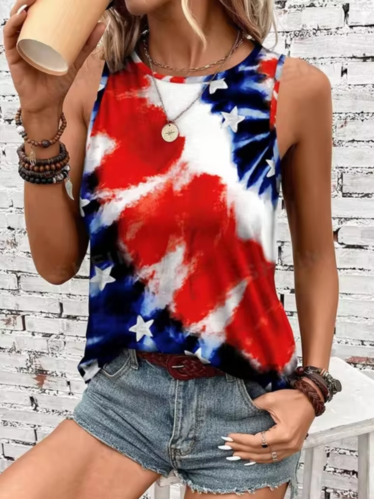 Camiseta Algodón Sin Mangas Verano