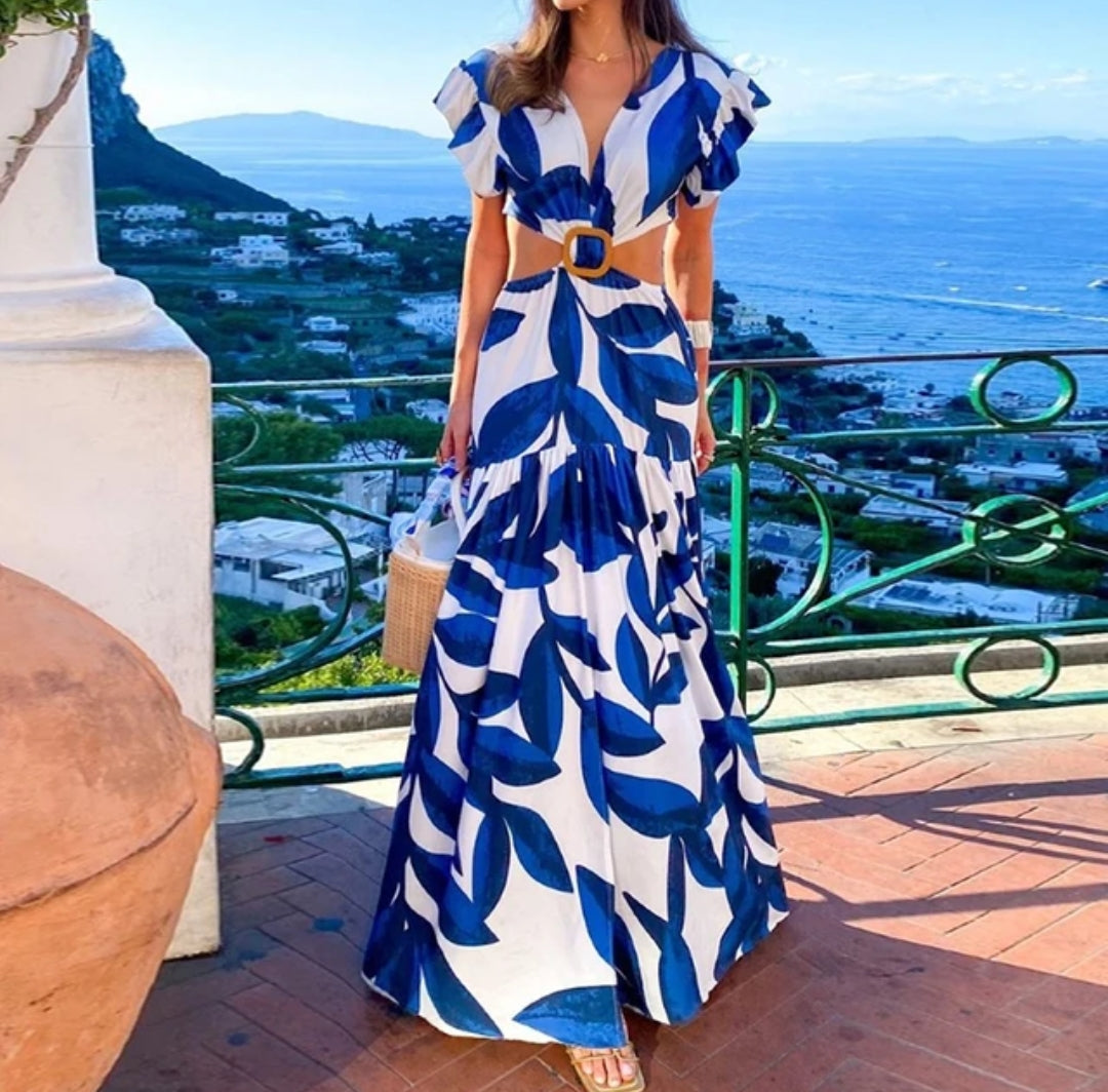 Vestido Sin Espalda Mariposa Elegante