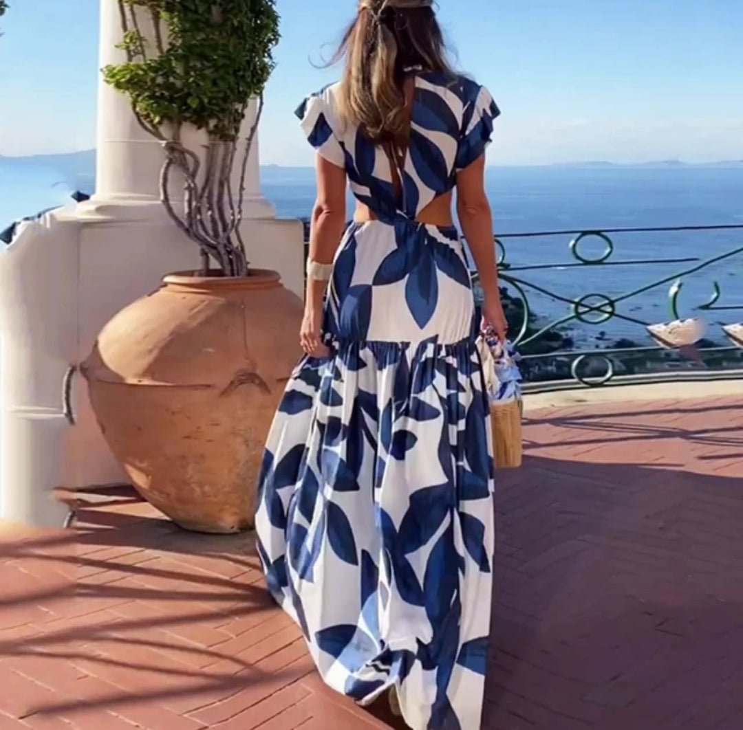 Vestido Sin Espalda Mariposa Elegante - Vestiria