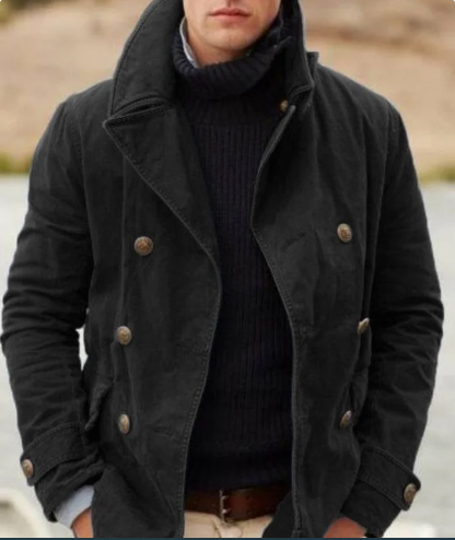 Abrigo Invierno Hombre Clásico Cuello Redondo - Vestiria