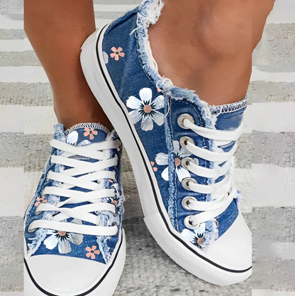 Zapatillas Mujer Deportivas Estampado Floral Modernas