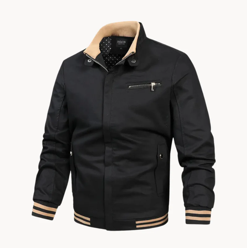 Chaquetón Cuello Alto Abajo Moda Invierno