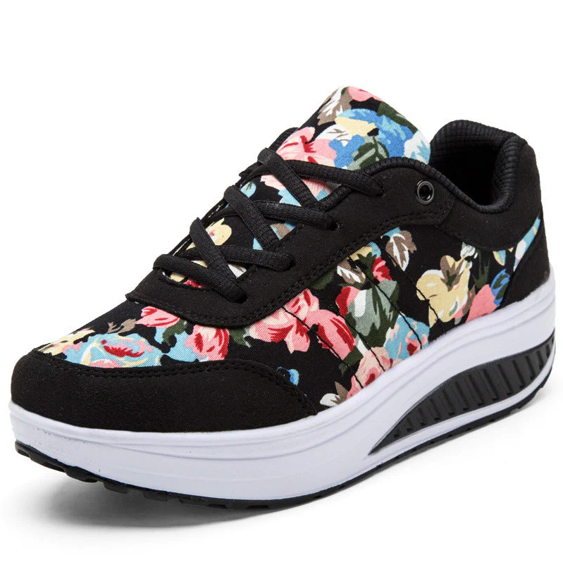 Sandalias de Verano Lona Florales Mujer