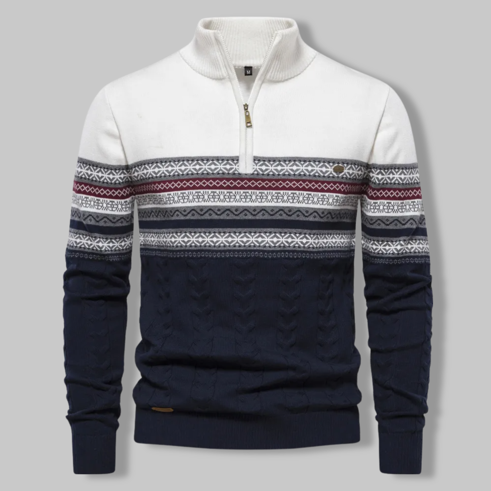 Suéter Hombre Cremallera Nordic Estilo - Vestiria