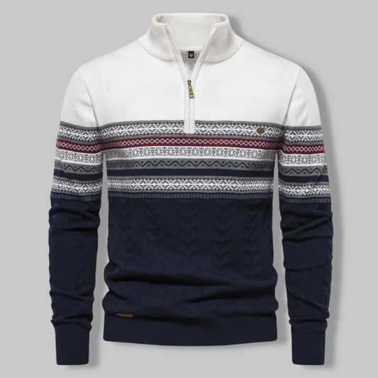 Suéter Hombre Cremallera Nordic Estilo - Vestiria