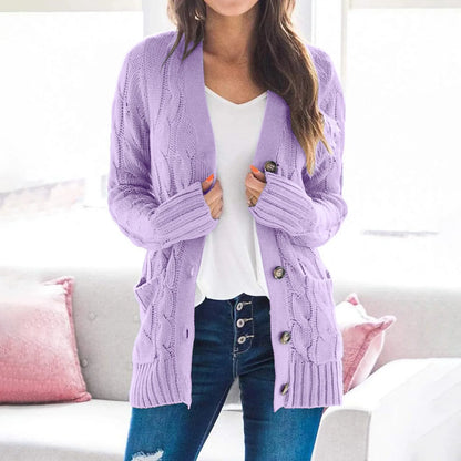 Chaquetilla de punto suave para mujer