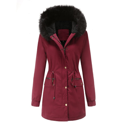 Chaquetón Mujer Piel Imitación Cuello Alto