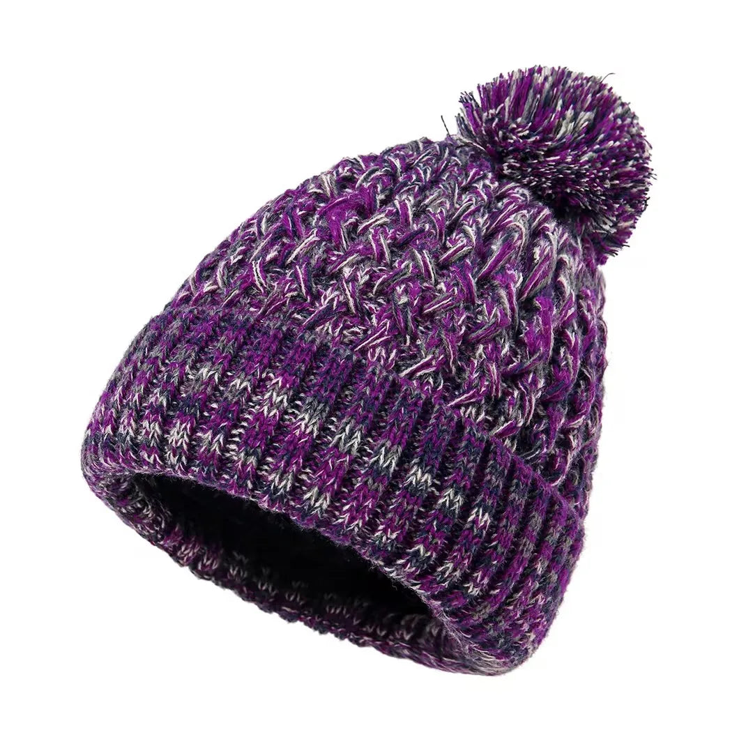 Gorro de Punto Mujer con Pom Pom Alegre
